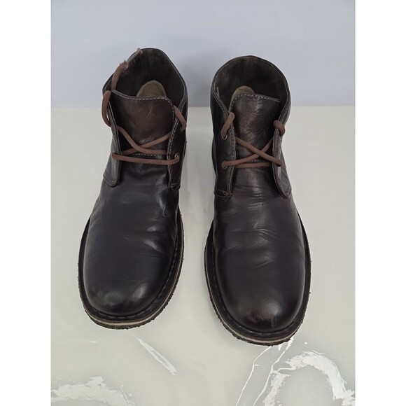 Mens Uggs Dark Brown Minimalist Chukka Ankle Boot Leather Lace Up SN 3275 Sz 8.5 - Picture 3 of 12